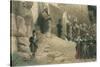 French Soldiers at Egyptian Ruins-null-Stretched Canvas