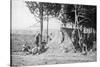 French Soldiers at Rest after Combat, Champagne Region, France, World War I, 1915-null-Stretched Canvas