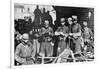 French Soldiers at Rest in Champagne, France, World War I, 1915-null-Framed Giclee Print