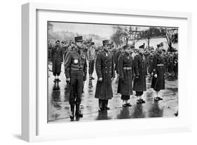 French Soldiers Being Awarded the Legion D'Honneur, Mulhouse, France, 10 February 1945-null-Framed Giclee Print