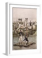 French Soldiers-Bridge-Edouard Detaille-Framed Art Print