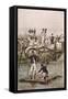 French Soldiers-Bridge-Edouard Detaille-Framed Stretched Canvas