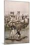 French Soldiers-Bridge-Edouard Detaille-Mounted Art Print