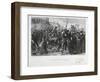 French Soldiers Departing for Buzenval, Siege of Paris, Franco-Prussian War, 18 January 1871-Auguste Bry-Framed Giclee Print