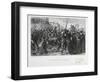 French Soldiers Departing for Buzenval, Siege of Paris, Franco-Prussian War, 18 January 1871-Auguste Bry-Framed Giclee Print