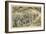 French Soldiers Eating in a Dugout, First World War-null-Framed Giclee Print