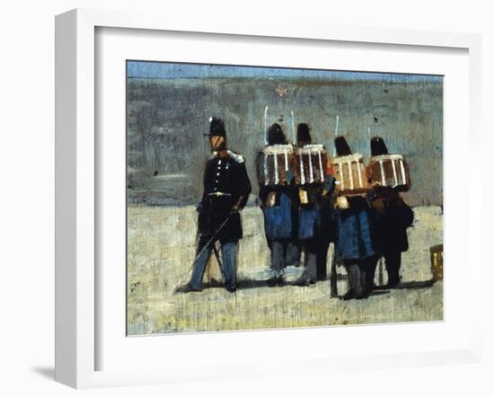 French Soldiers in '59, 1859-Giovanni Fattori-Framed Giclee Print