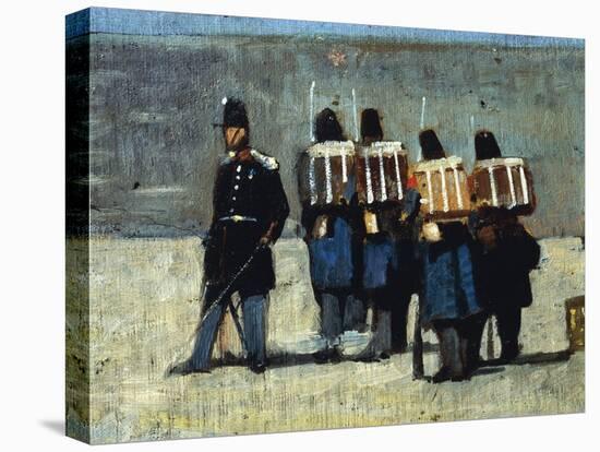 French Soldiers in '59, 1859-Giovanni Fattori-Stretched Canvas