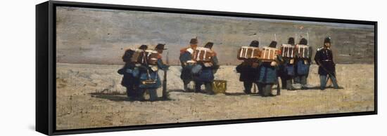 French Soldiers in '59-Giovanni Fattori-Framed Stretched Canvas