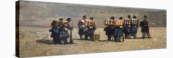 French Soldiers in '59-Giovanni Fattori-Stretched Canvas