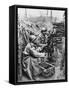 French Soldiers in a Trench 1916-Robert Hunt-Framed Stretched Canvas