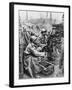 French Soldiers in a Trench 1916-Robert Hunt-Framed Photographic Print