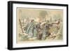 French Soldiers in a Trench, First World War-null-Framed Giclee Print