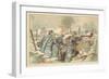 French Soldiers in a Trench, First World War-null-Framed Giclee Print