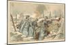 French Soldiers in a Trench, First World War-null-Mounted Giclee Print