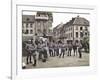 French Soldiers in the Marketplace at Ratingen, Following the Occupation of the Rhineland…-French Photographer-Framed Giclee Print