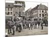 French Soldiers in the Marketplace at Ratingen, Following the Occupation of the Rhineland…-French Photographer-Mounted Giclee Print