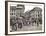 French Soldiers in the Marketplace at Ratingen, Following the Occupation of the Rhineland…-French Photographer-Framed Giclee Print