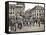 French Soldiers in the Marketplace at Ratingen, Following the Occupation of the Rhineland…-French Photographer-Framed Stretched Canvas