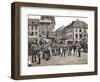 French Soldiers in the Marketplace at Ratingen, Following the Occupation of the Rhineland…-French Photographer-Framed Giclee Print