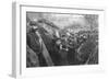 French Soldiers in the Trenches Eating their Rations, France, 1915-null-Framed Giclee Print