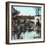 French Soldiers in the Yu Yuan Park, During the Second Opium War, Shanghai (China), Circa 1860-Leon, Levy et Fils-Framed Photographic Print