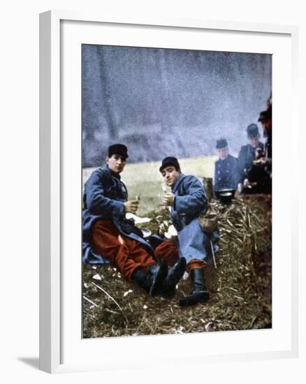 French Soldiers, Marne, September 1914-Jules Gervais-Courtellemont-Framed Giclee Print