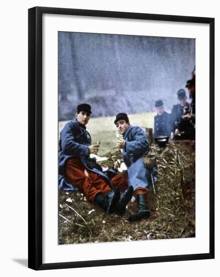 French Soldiers, Marne, September 1914-Jules Gervais-Courtellemont-Framed Giclee Print