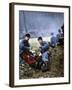 French Soldiers, Marne, September 1914-Jules Gervais-Courtellemont-Framed Giclee Print