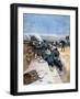 French Soldiers on Trench Warfare Manoeuvres, 1894-Lionel Noel Royer-Framed Giclee Print