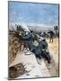 French Soldiers on Trench Warfare Manoeuvres, 1894-Lionel Noel Royer-Mounted Giclee Print
