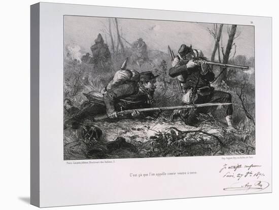 French Soldiers, Siege of Paris, 1871-Auguste Bry-Stretched Canvas