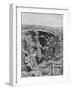 French Soldiers Standing Outside their Trench During World War I-null-Framed Photographic Print