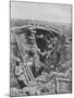 French Soldiers Standing Outside their Trench During World War I-null-Mounted Photographic Print