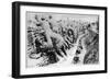French Soldiers Tend to Their Wounded Men During Trench Warfare on the Western Front-null-Framed Art Print