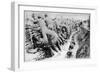 French Soldiers Tend to Their Wounded Men During Trench Warfare on the Western Front-null-Framed Art Print