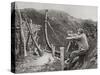 French Soldiers Using a Catapult for Flinging Bombs During World War One-null-Stretched Canvas