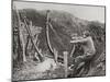 French Soldiers Using a Catapult for Flinging Bombs During World War One-null-Mounted Giclee Print