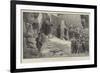 French Soldiers Visiting the Ruins of the Temple of Karnak, Egypt, 1798-Georges Clairin-Framed Giclee Print