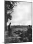 French Soldiers Watching Artillery Fire, 1st Battle of the Marne, France, 5-12 September 1914-null-Mounted Giclee Print