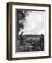 French Soldiers Watching Artillery Fire, 1st Battle of the Marne, France, 5-12 September 1914-null-Framed Giclee Print