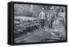 French Soldiers with Gas Cylinders, World War I, 1915-null-Framed Stretched Canvas