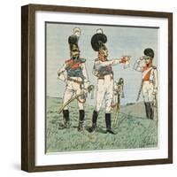 French Soldiers-Louis Charles Bombled-Framed Art Print