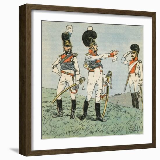French Soldiers-Louis Charles Bombled-Framed Art Print