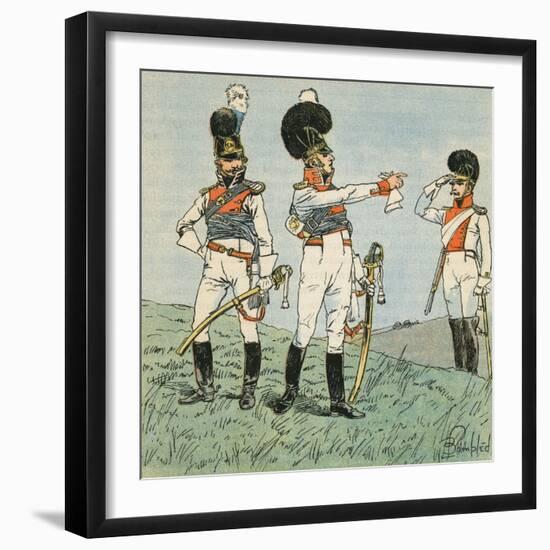 French Soldiers-Louis Charles Bombled-Framed Art Print