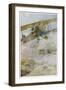 French Spad Aircraft on Patrol-Francois Flameng-Framed Premium Giclee Print