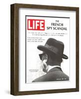 French Spy Scandal, Philippe Thyraud De Vosjoli, Head of French Intelligence in US, April 26, 1968-Alfred Eisenstaedt-Framed Photographic Print