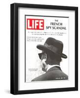 French Spy Scandal, Philippe Thyraud De Vosjoli, Head of French Intelligence in US, April 26, 1968-Alfred Eisenstaedt-Framed Photographic Print