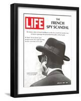 French Spy Scandal, Philippe Thyraud De Vosjoli, Head of French Intelligence in US, April 26, 1968-Alfred Eisenstaedt-Framed Photographic Print