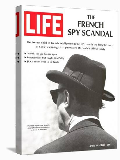 French Spy Scandal, Philippe Thyraud De Vosjoli, Head of French Intelligence in US, April 26, 1968-Alfred Eisenstaedt-Stretched Canvas